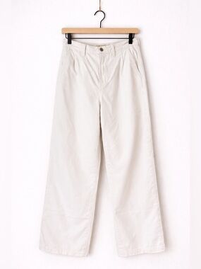 Madewell Baggy Straight Jeans White High Rise Wide Leg Denim Size 26